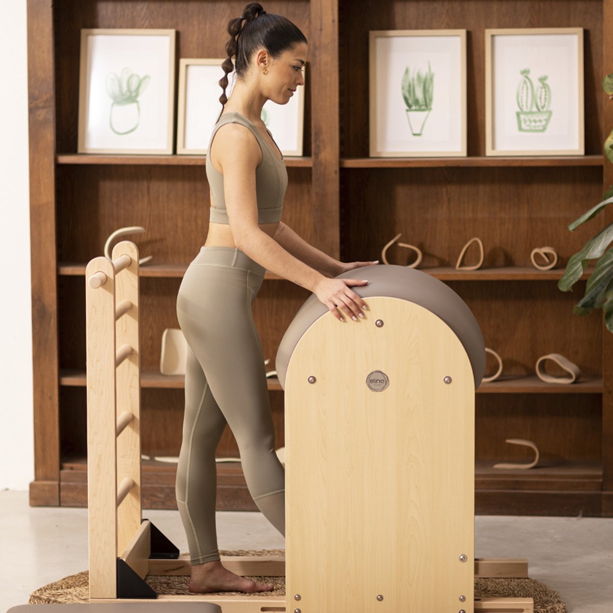 Elina Pilates Elite Pilates Barrel with Ladder and Wooden Base 414859